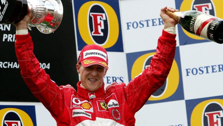 Michael Schumacher en el circuito de Bélgica 