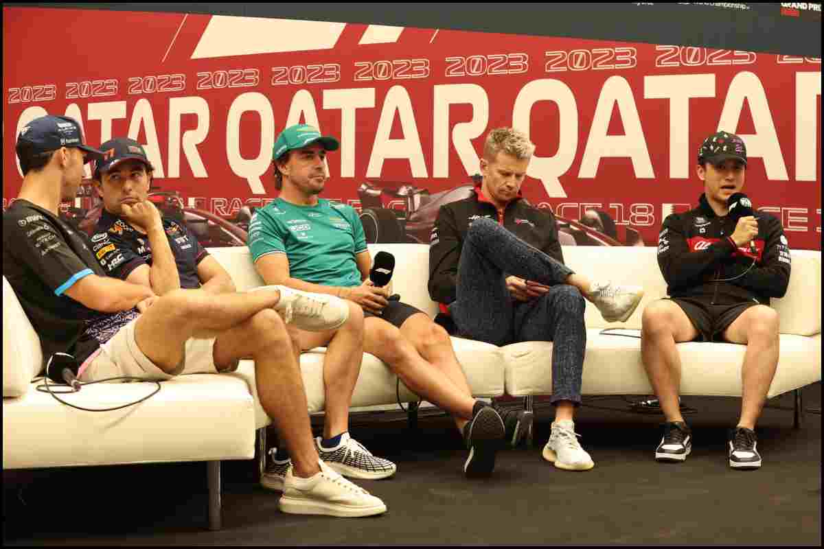 Fernando Alonso Sergio pérez F1 rueda de prensa